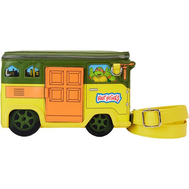 Loungefly TMNT 40th Anniv. Party Wagon Crossbody - Green&#47;Orange&#47;Yellow (One-Size)