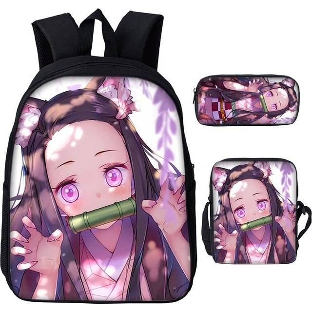 (17) Japanese comics around the children's backpack digital printing Oxford cloth cartoon pencil case, children's gifts