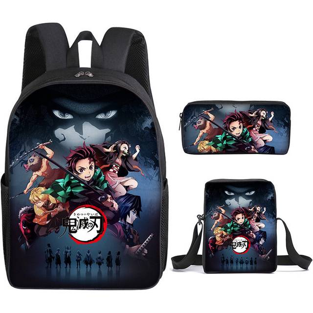 (8) Japanese comics around the children's backpack digital printing Oxford cloth cartoon pencil case, children's gifts