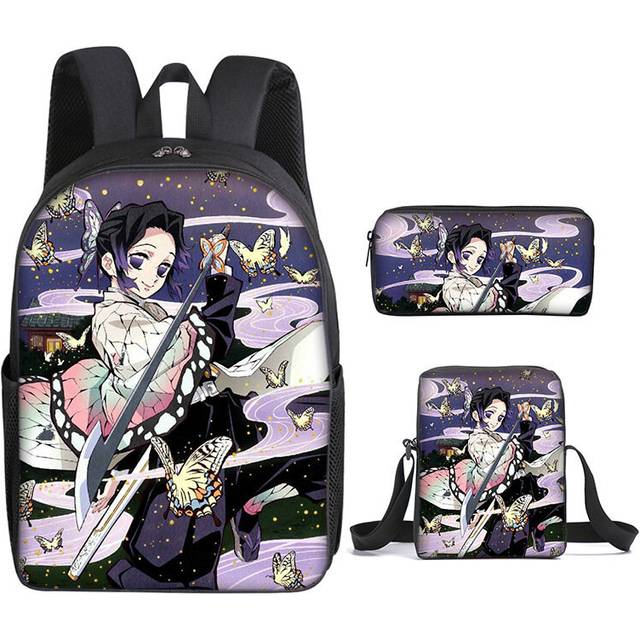 (7) Japanese comics around the children's backpack digital printing Oxford cloth cartoon pencil case, children's gifts
