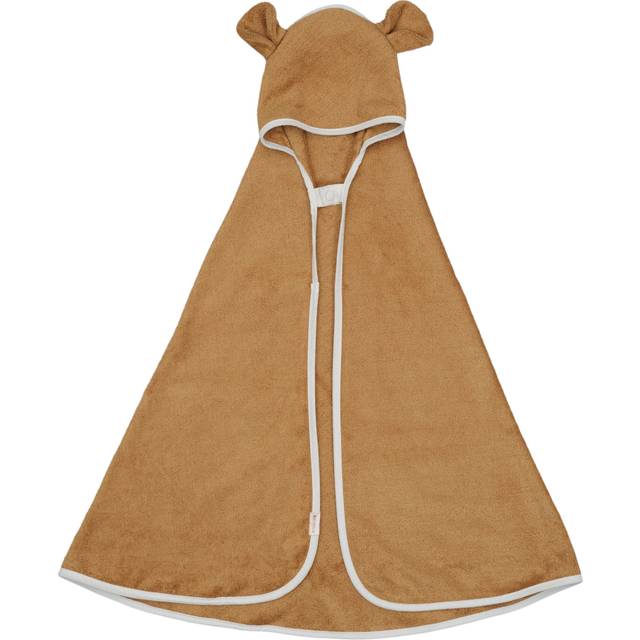 Fabelab Hooded Baby Towel Bear - Ochre Från Magasin (One Size)