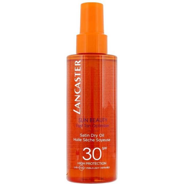 Lancaster Sun Beauty Fast Tan Optimizer Satin Dry Oil SPF30 150ml - Bedste sololie - Dinskønhed.dk