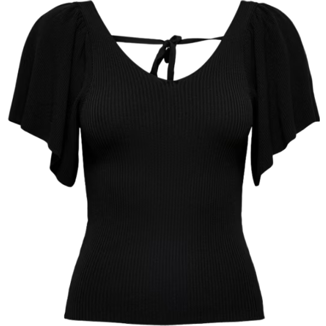 Women's top Only Leelo manches courtes - Noir