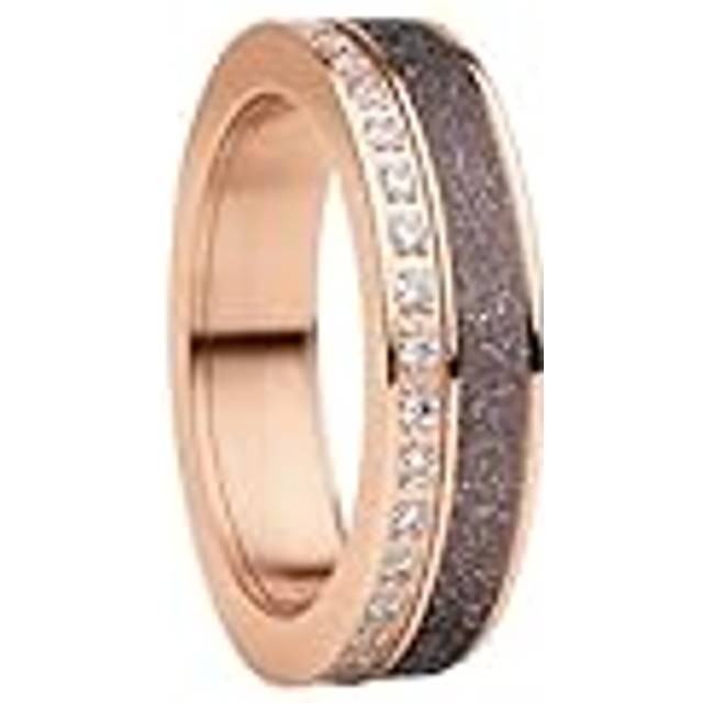 BERING Damring i roséguld glänsande – Arctic Symphony Collection med rostfritt stål – Dordogne 8, Rostfritt stål, Kubisk zirkonia