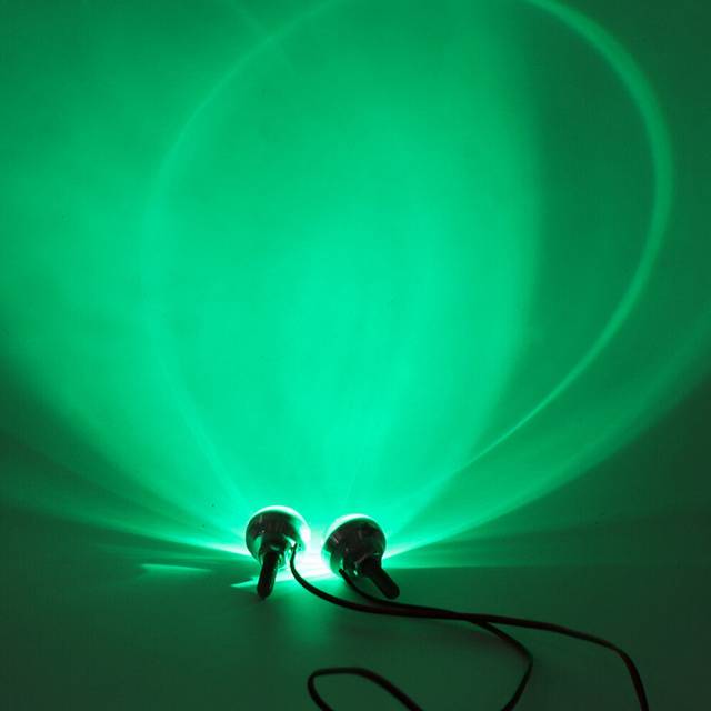 (Green) 12V Motorcycle LED License Plate Light Brake Strobe Flash Tail Decoration Flashlight