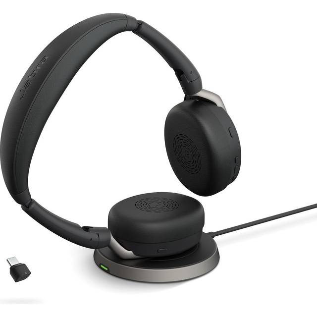 Jabra Evolve2 65 Flex MS Stereo USB-C med Headset Holder