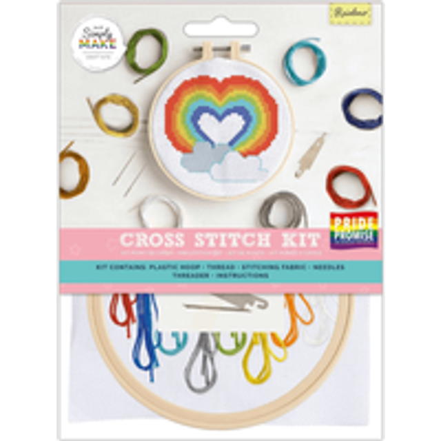 Simply Make Cross Stitch Kit Rainbow
