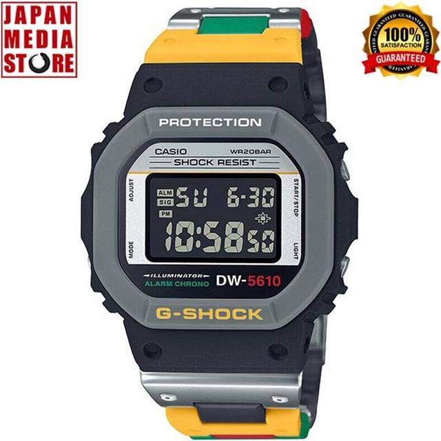 Casio g-shock dw-5610mt-1jf mixtape limited multicolor digital watch in box