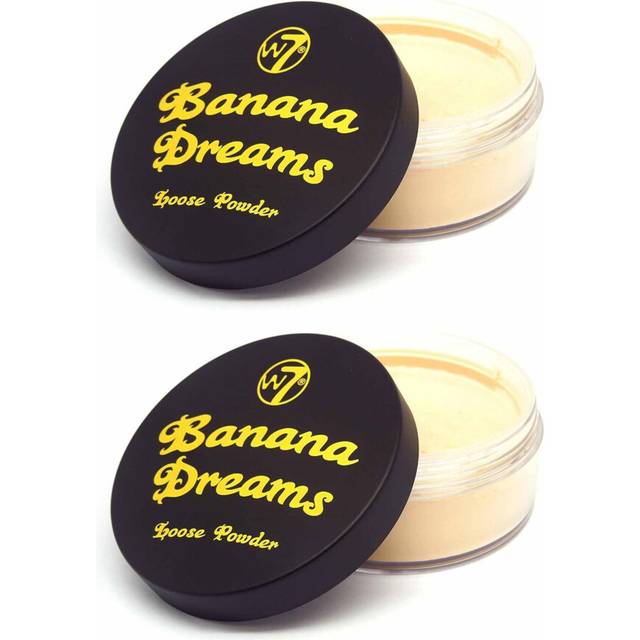 Banana Dreams Loose Setting Powder - Weightless Yellow Blurring Powder For All Skin Tones - 2 Pack