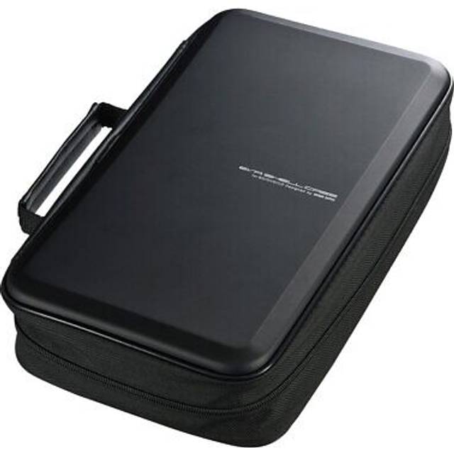 SANWA 104 Capacity CD Case  Large CD Sleeves  Portable DVD VCD Storage Box  Portable Zipper Bag  EVA Protective Blu-ray Wallet with Handle  for Car  H