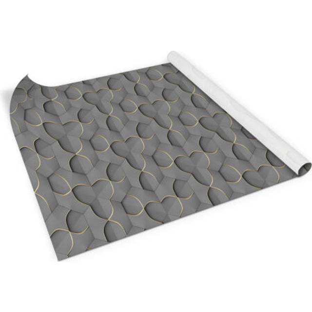 Wall decal self adhesive home furniture sticker abstract 3d hexagons 100x50