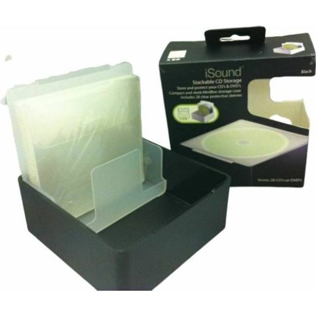 iSound Stackable CD Storage Mini Box Unit