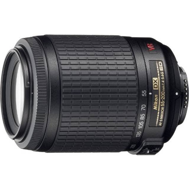 Nikon telephoto zoom lens AF-S DX VR Zoom Nikkor 55-200mm f/4-5.6G IF-ED For Nikon DX format only