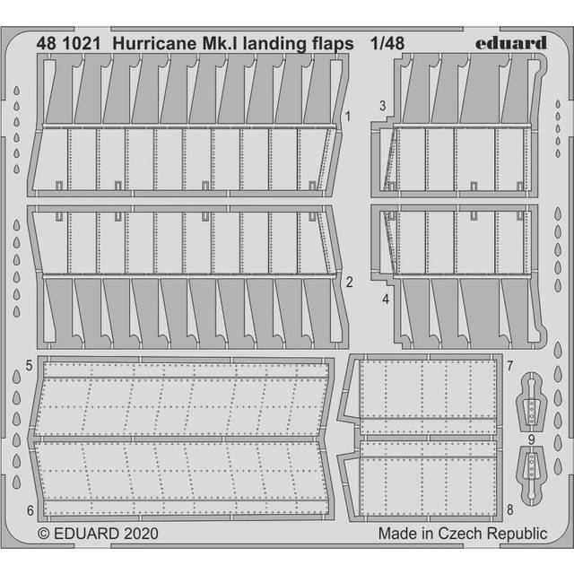 EDP481021 - Eduard Photoetch 1:48 - Hurricane Mk.I landing flaps