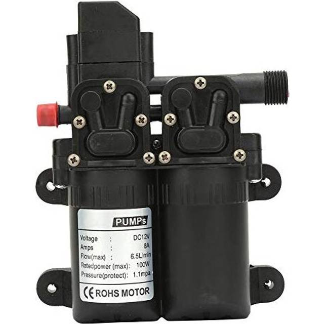 Self Priming Pump 12V 100WSelf Priming Diaphragm Water PumpDouble Suction Electric Self Priming Diaphragm Water PumpLow noiseHigh PressureB