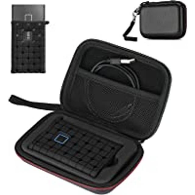 ProCase Shockproof Carrying Case + Silicone Cover for Samsung T7 / T7 Touch Portable SSD External Solid State Drives (500GB 1TB 2TB), Hard Shell