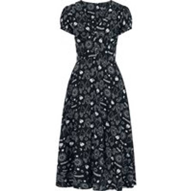 Hell Bunny Hello Goodbye Dress Long dress black white - XL