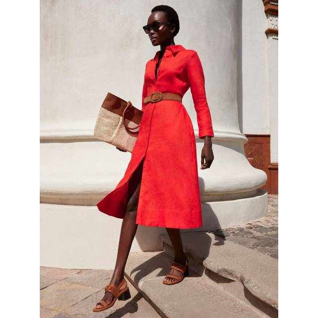 Hobbs London Arabelle Linen Dress