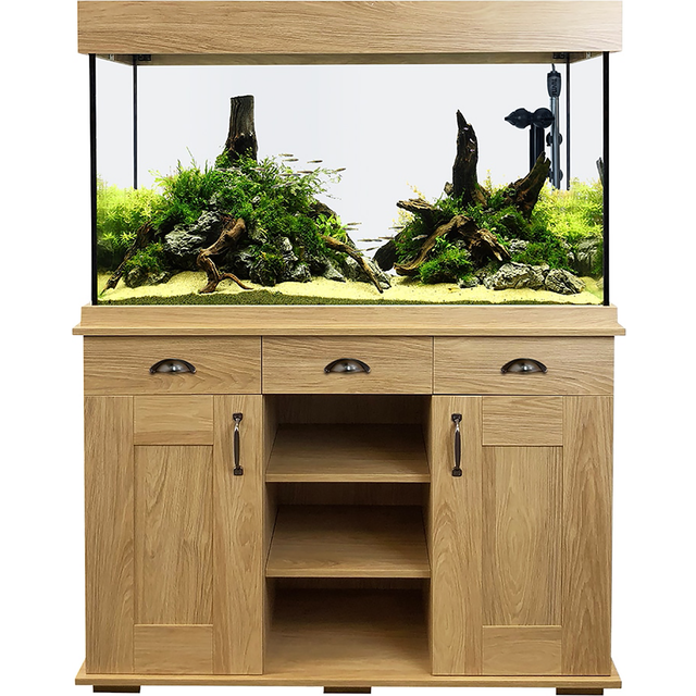 Fluval Shaker 345 Aquarium & Cabinet Set - Hampshire Oak