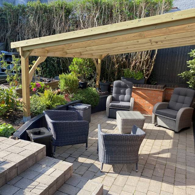 Bartholome 3.5m x 4.34m Canopy - Clear (300cm H X 434cm W X 350cm D)