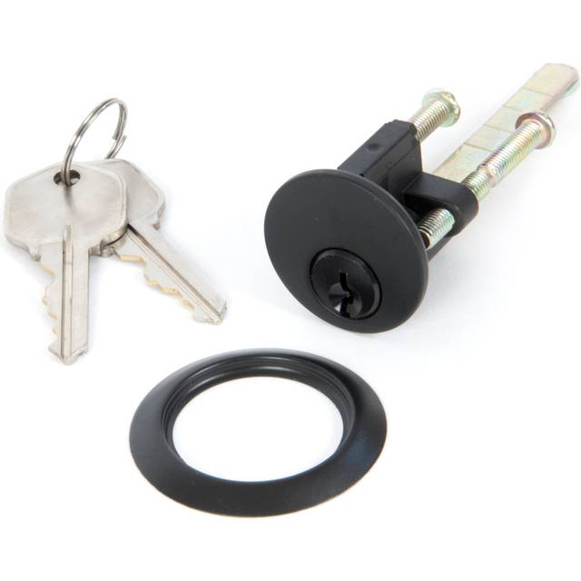 Rim Cylinder Door Accessory - Black (0cm H X 4.4cm W)