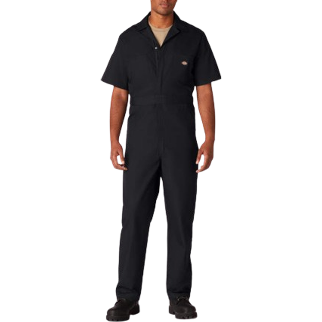 Dickies Men's Short Sleeve Coverall  Khaki  Medium Short