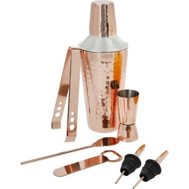BarCraft 7 Piece Cocktail Making Set - Copper