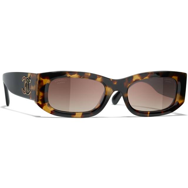 CHANEL rectangle Sunglasses 1770S9 Tortoise