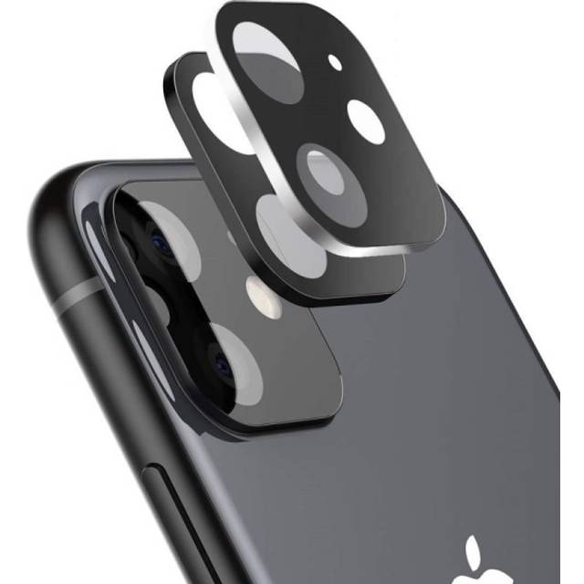 iPhone 11 Pro Max Härdat Glas Kamera Skydd 9H - Svart