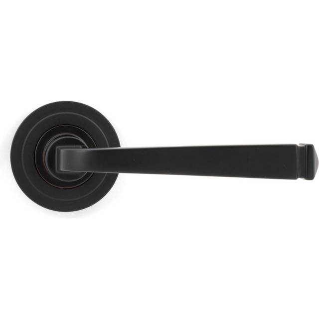 From The Anvil Aged Bronze Avon Round Lever On Rose Set (art Deco), Brown