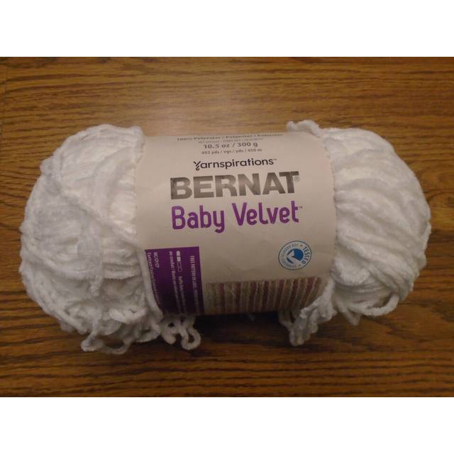Bernat Baby Velvet Big Ball Yarn-Snowy White 164186-86060