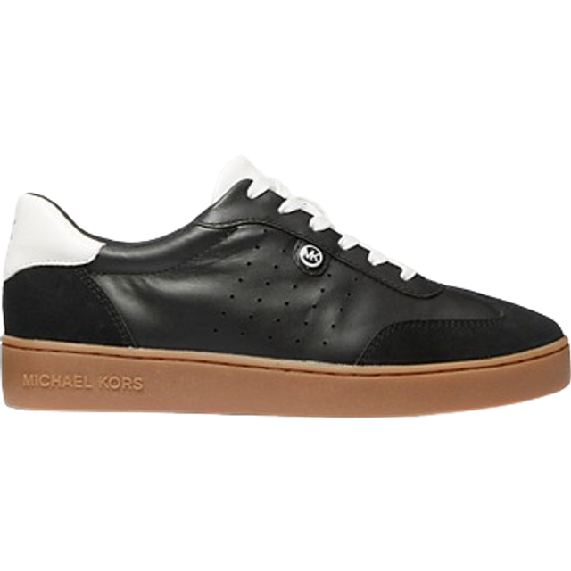 MK Scotty Leather Trainers - Black - Michael Kors - UK 6