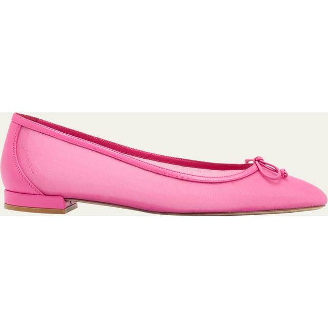 Stuart Weitzman Arabella Mesh & Leather Ballet Flat