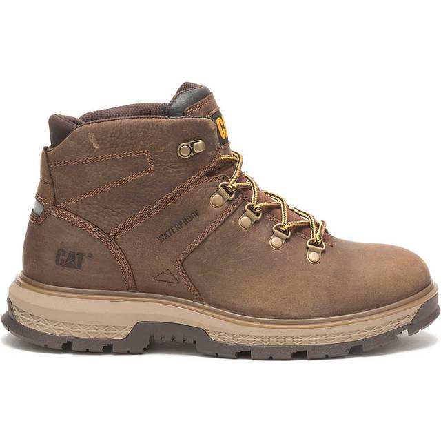 Brown 'Exposition' Leather Hiker Safety Boot - 12