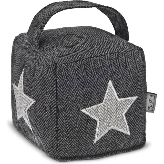 Livivo Stylish Heavy Cube Door Stopper In Grey - One Size