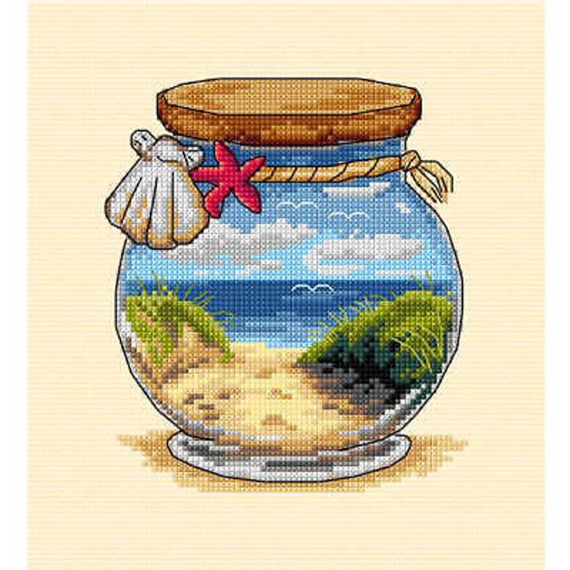 Orchidea Sea and Beach Vacation Memories Counted Cross Stitch Kit
