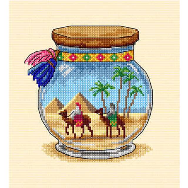 Orchidea Pyramids Vacation Memories Counted Cross Stitch Kit