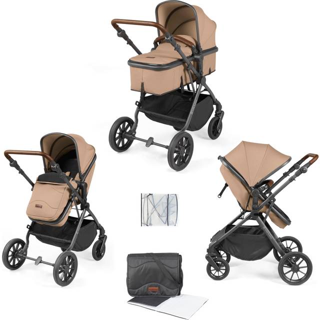 Ickle Bubba Cosmo 2 In 1 Pushchair - Gunmetal/Desert/Tan, Cream