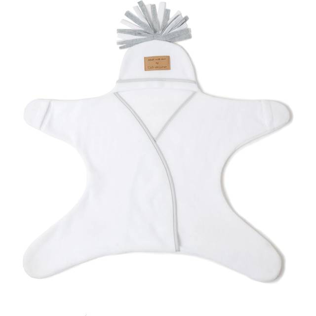 Star Fleece Wrap Blanket 0-6 Months - White - Newborn - Clair de Lune