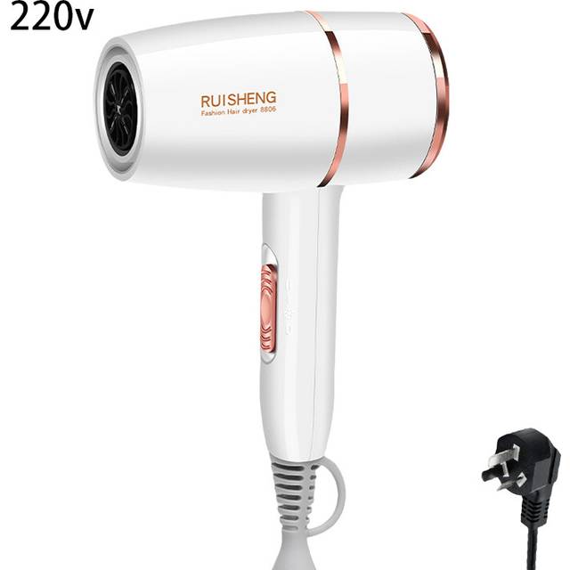 (White) Hair Dryer Fashionable 3color Highpower Quick Drying Hairs Salon Style 220v