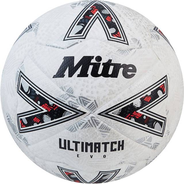 Mitre Ultimatch Evo Match Football Sports Ball Shop - 5 / White