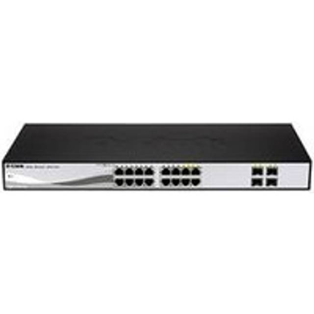 D-Link 16-port 10/100/1G Smart Switch + 4 RJ45/SFP