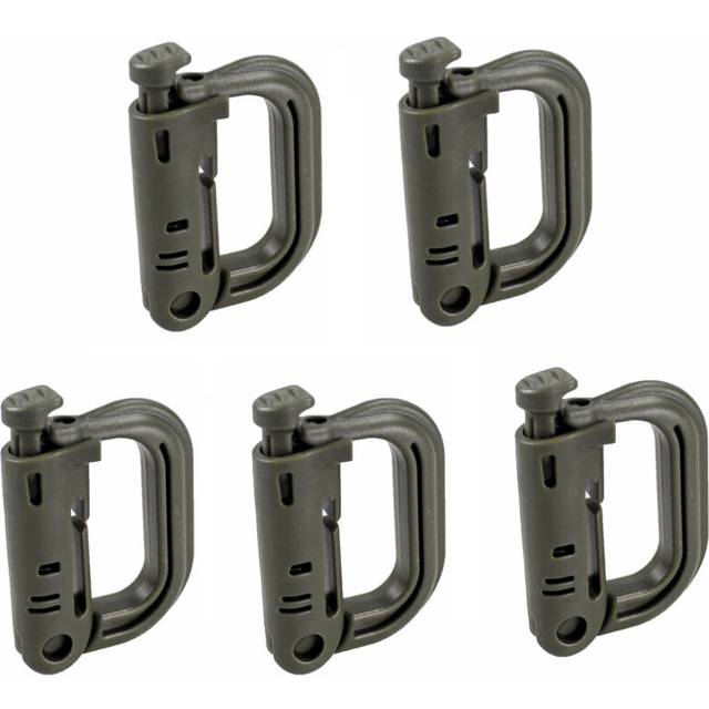 (a-AGX5) Shackle Carabiner Army D-ring Clip Molle Webbing Plastic Backpack Buckle Snap Lock Camp Hike Mountain climb Outdoor