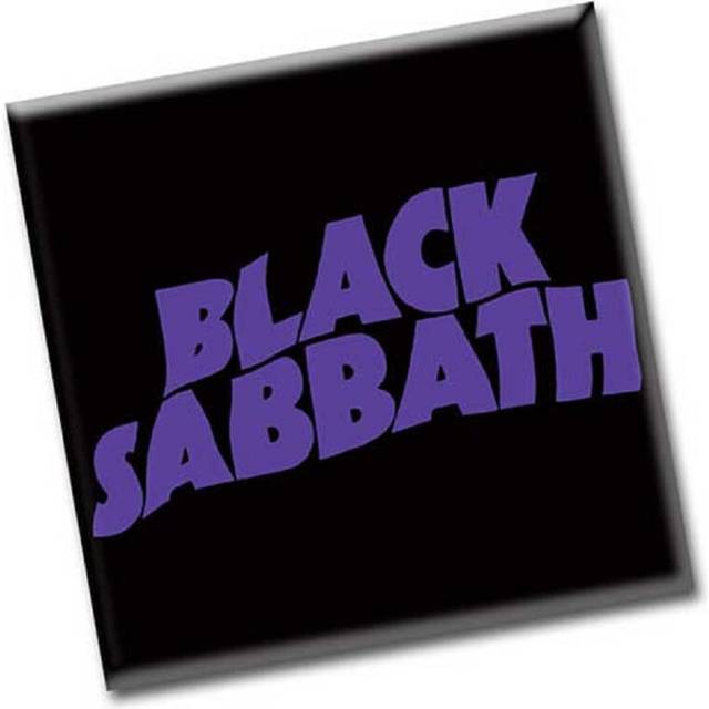 Black Sabbath Fridge Magnet Wavy band Logo new Official 76mm x 76mm