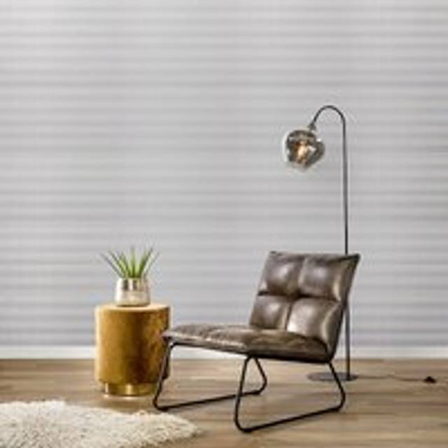 Livingandhome - pvc Grey and White Striped Wallpaper Roll