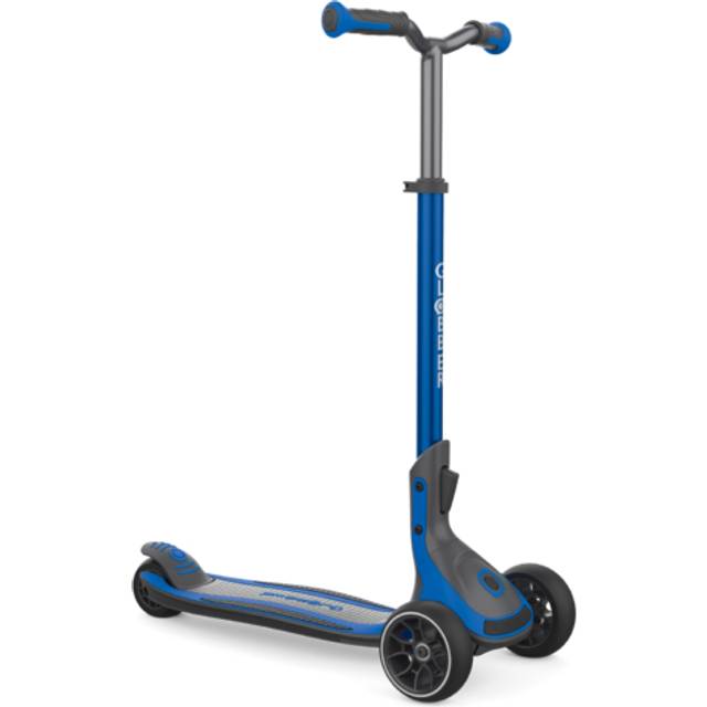 Globber Ultimum Hopfällbar 3-hjulig Sparkcykel, Svart/Blå