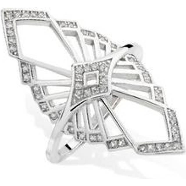 Lucy Quartermaine Silver Shard Fashion Ring ADER6EL T