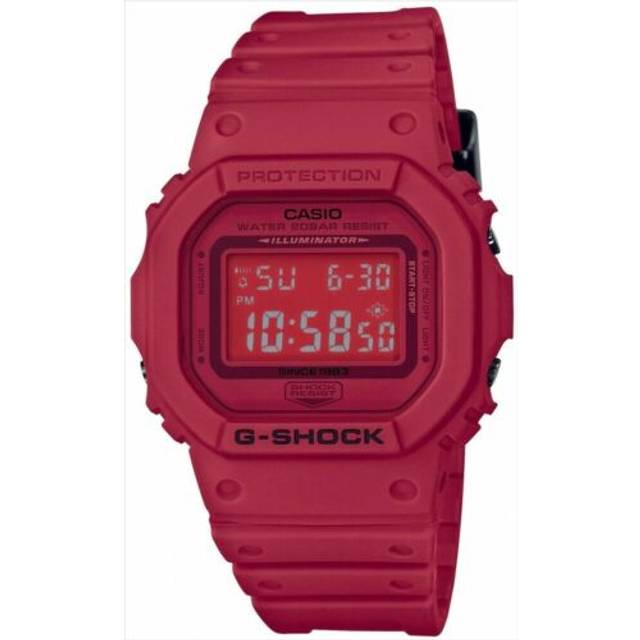 CASIO G-Shock Square 'Red' DW-5635C-4 - Rose - Free