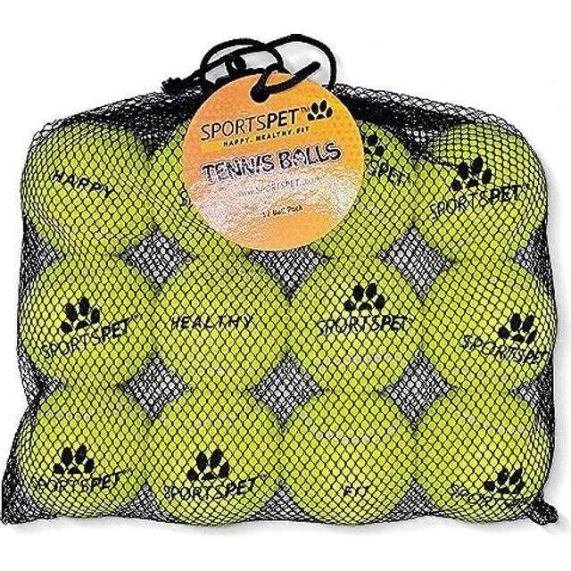 Tennis Balls for Dogs - Extra Bouncy - Non Toxic - Durable - Long Lasting - Floats (Tennis Balls Standard (12 Pack))