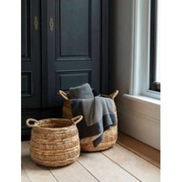 Bilberry Woven Basket Round Set of 2 - Neutral
